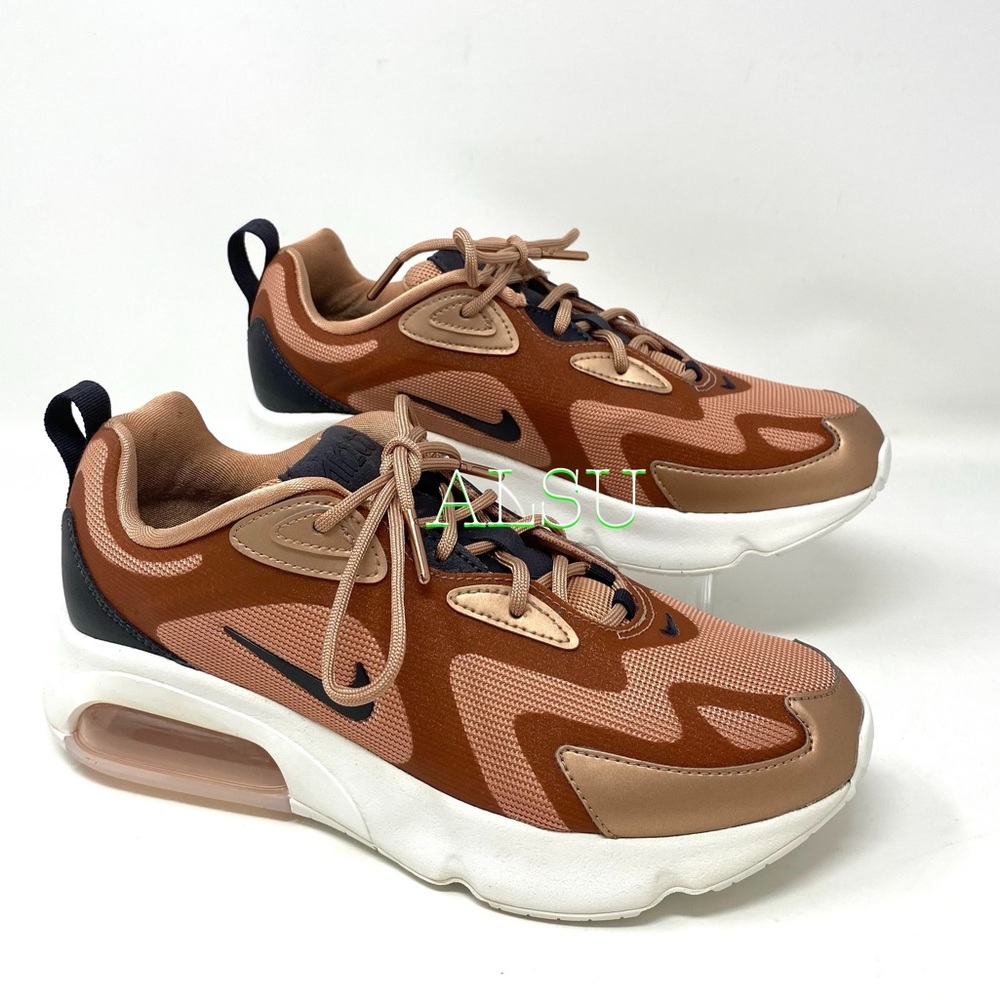 Nike Air Max 200 Red Bronze Women’s Sneakers - Picture 4 of 10